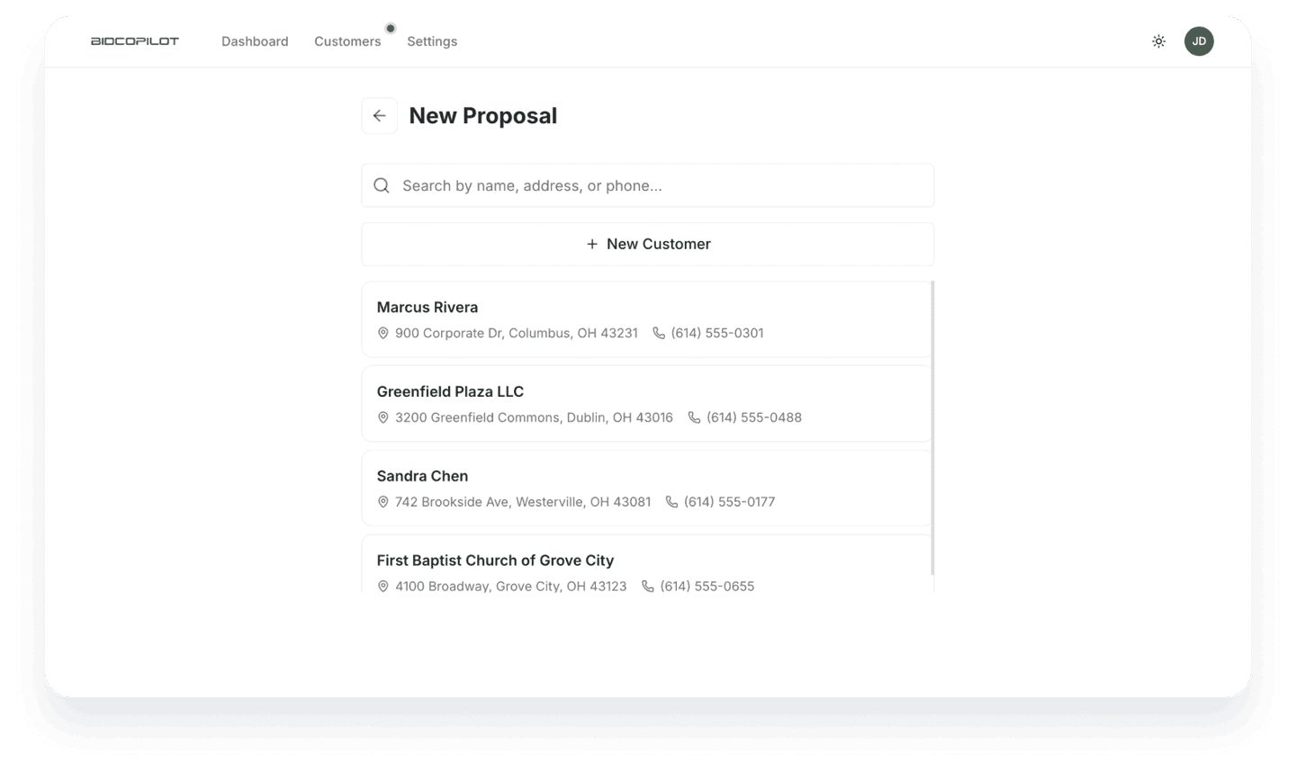 Bid Copilot product walkthrough — click to play the demo video.